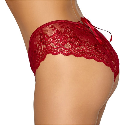 Cottelli Crotchless Panty Red