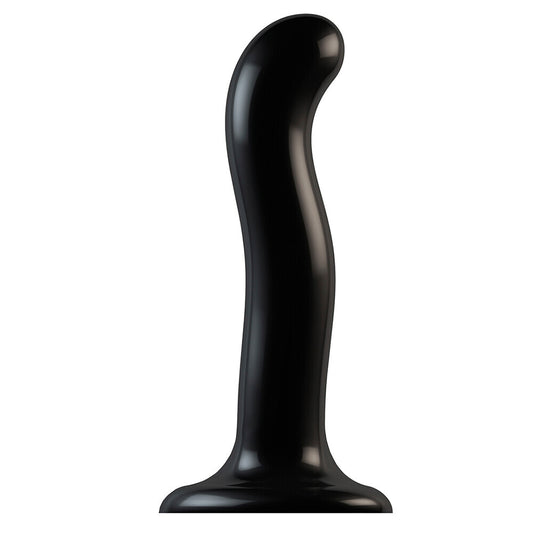 Strap On Me Prostate and G Spot Curved Dildo Medium Black