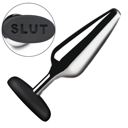 Master Series Butt Slut Metal and Silicone Butt Plug