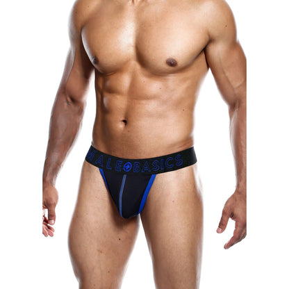 Male Basics Neon Thong Blue