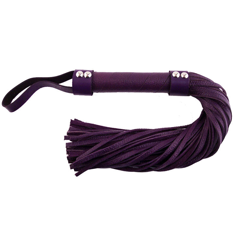 Rouge Garments Purple Leather Flogger