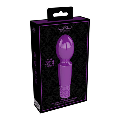 Royal Gems Brilliant Rechargeable Bullet Purple