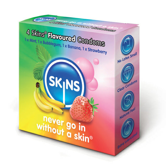 Skins Flavoured Condoms 4 Pack