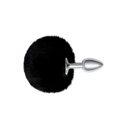 Furry Tales Black Bunny Tail Butt Plug